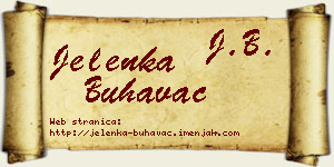 Jelenka Buhavac vizit kartica